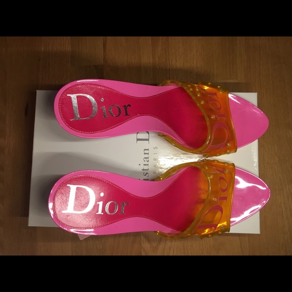 RARE Vintage Christian DiorJelly Platform Barbie Heels💖Price Firm! - Picture 5 of 12